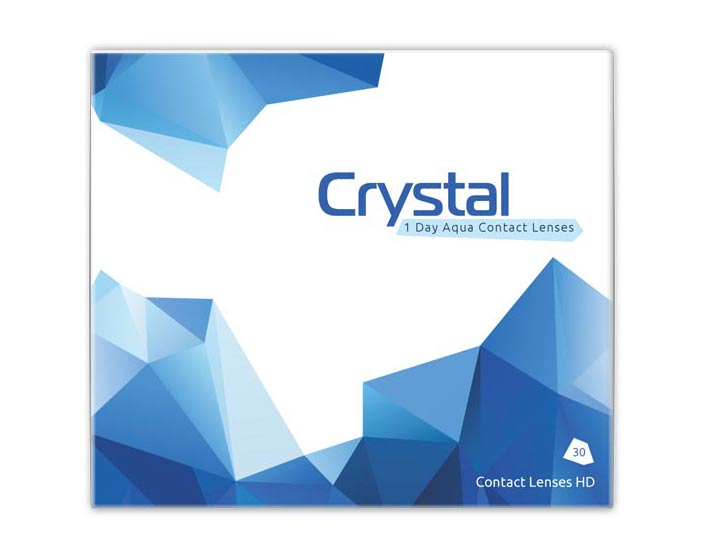 Crystal 1 Day Aqua Daily Contact Lenses